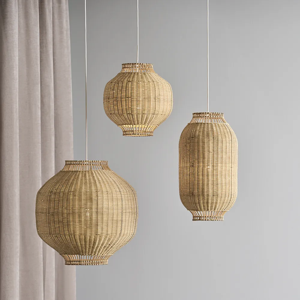  Kou Lampenschirm Rattan 