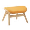 A Conversation Piece Ottoman Fußhocker Oak/Tangerine