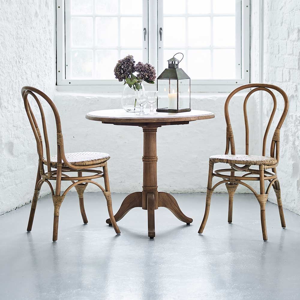 Lulu Esszimmerstuhl Rattan antik