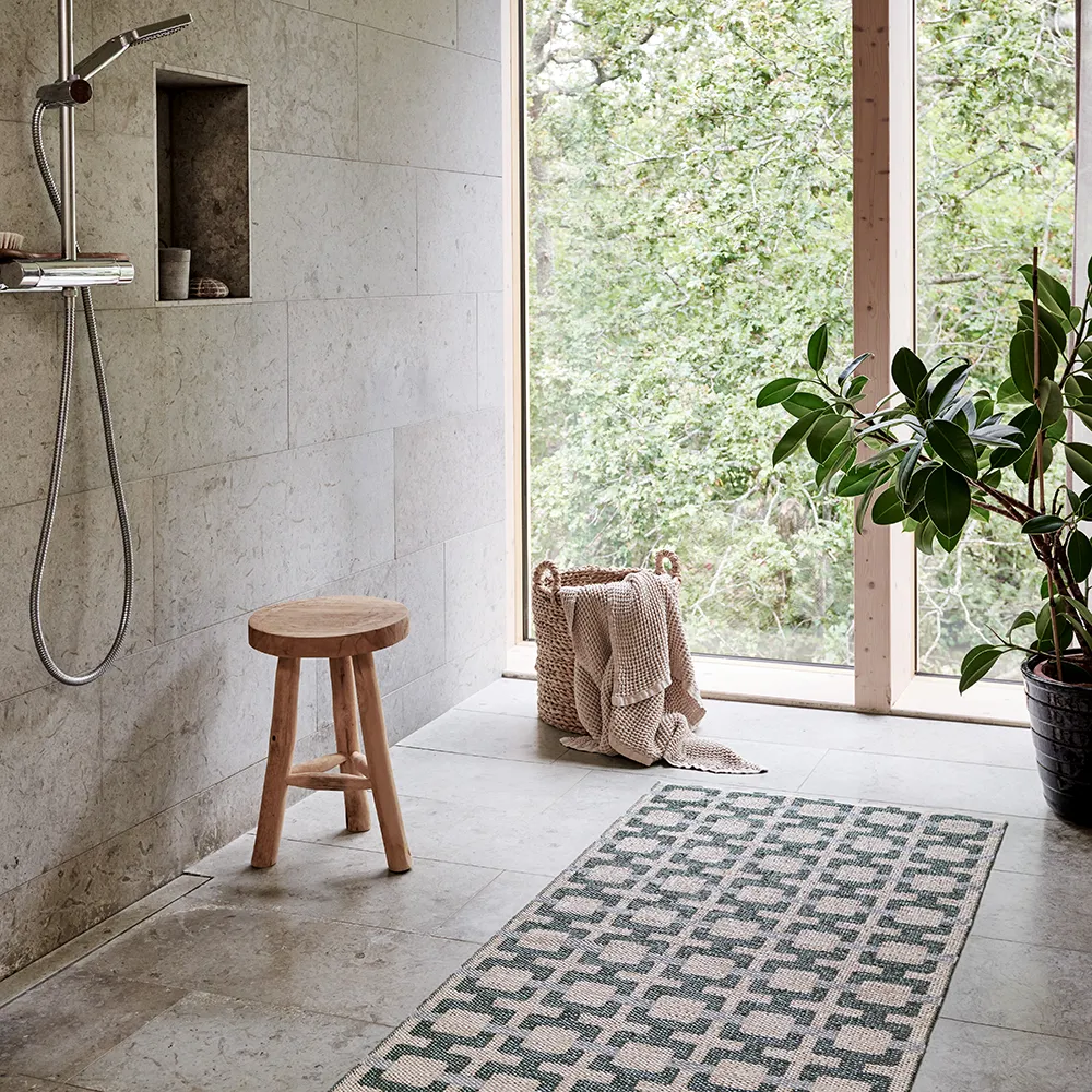 Tom teppich Leaf/Cream/sage 70 x 300 cm