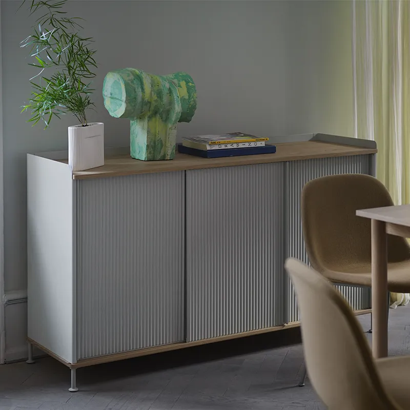 Enfold Anrichte 148 x 45 cm  - oiled oak Grey