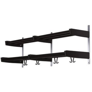 Meja Hutablage 115 cm 2 Einlegeböden Eiche schwarz gebeizt