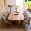 Mellow matbordgestell oval f/bordsskiva 240x130 cm & 300x130 cm Teak