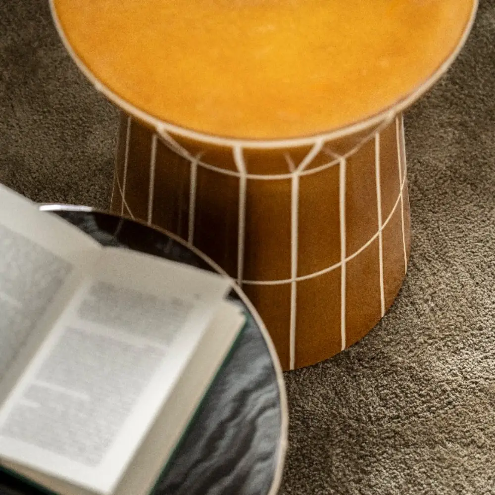 TileTastic 2 Beistelltisch- mustard 38x38x45 cm