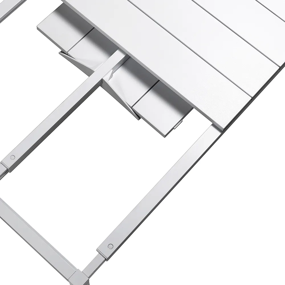 Rio Alu Esstisch 210/280x100 cm White