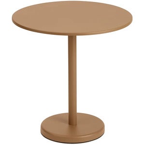 Linear Steel Bistrotisch Ø70 cm Burnt Orange