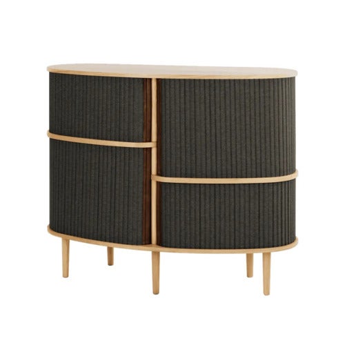 Audacious Highboard Schrank Eiche/Shadow