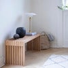 Rib bank 104 cm Teak