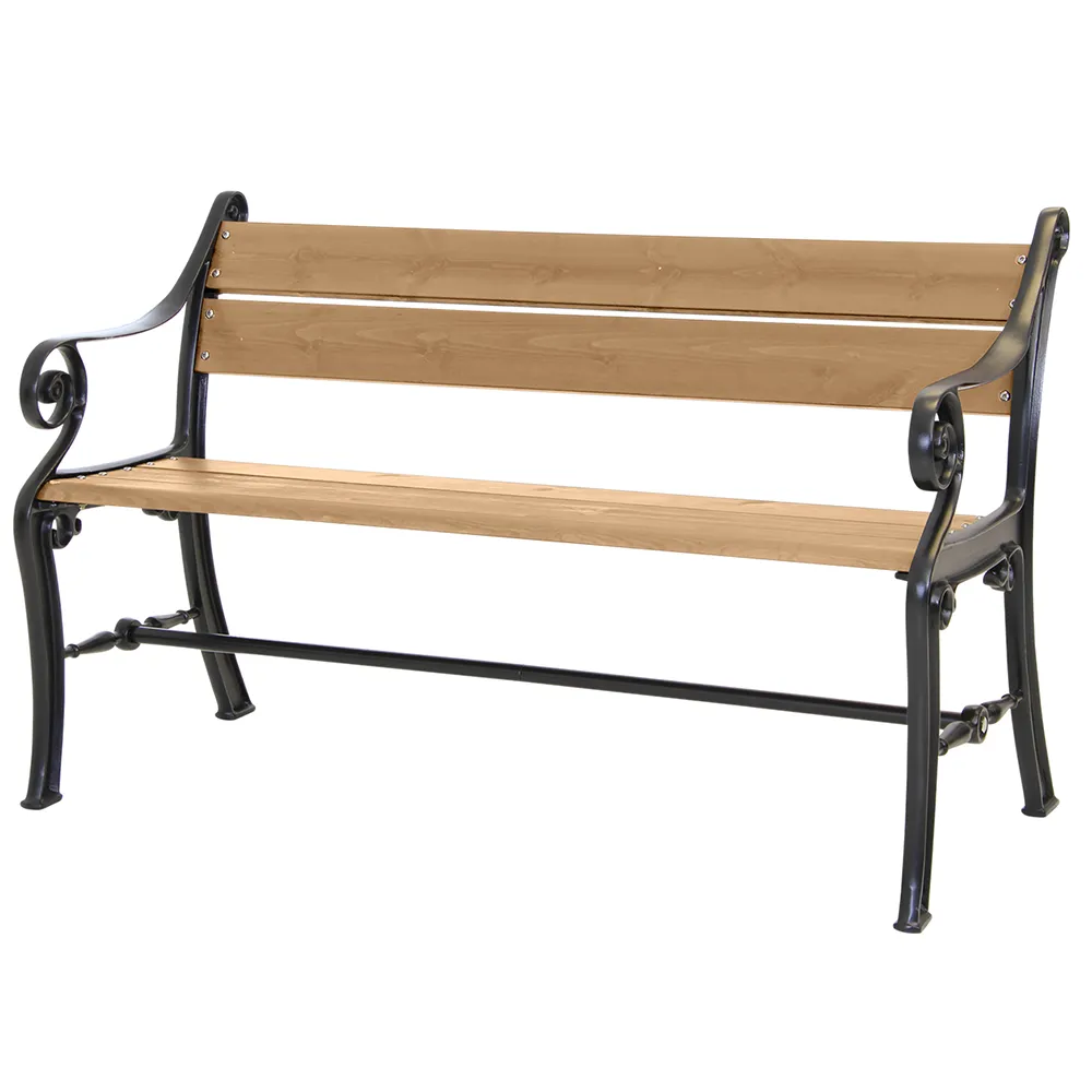 Köpenhamn Parkbank Schwarz/Braun