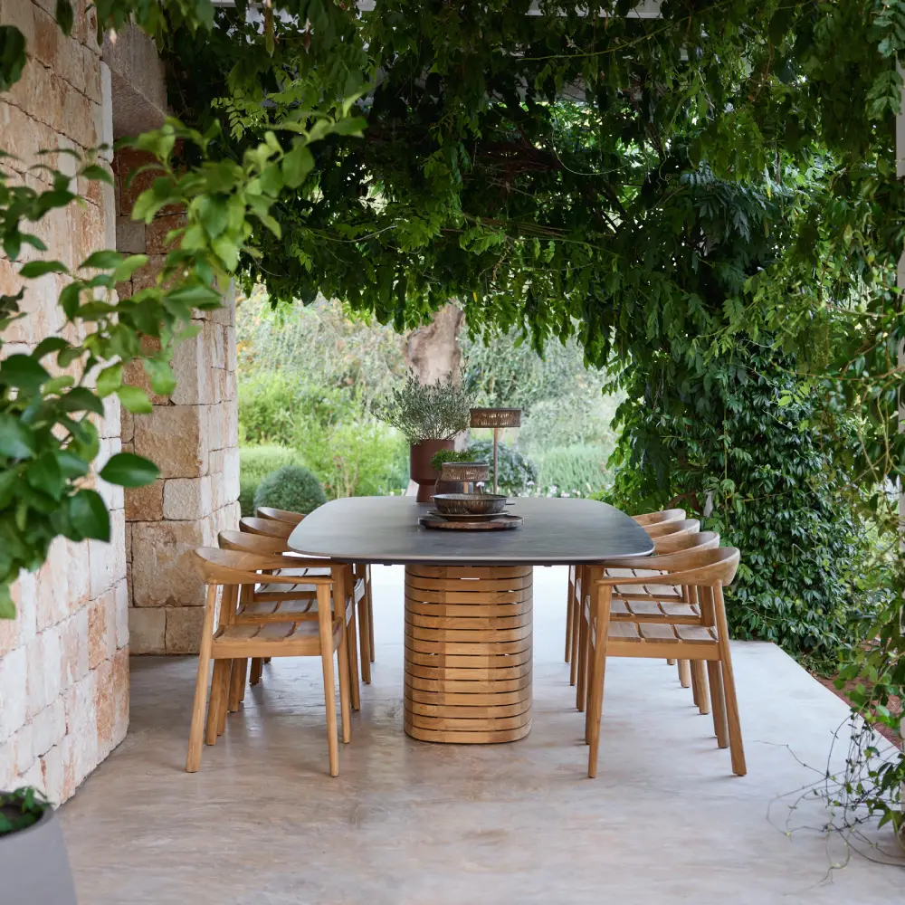 Majestic stuhl m/armlehne sitzkissen Light brown, Rise