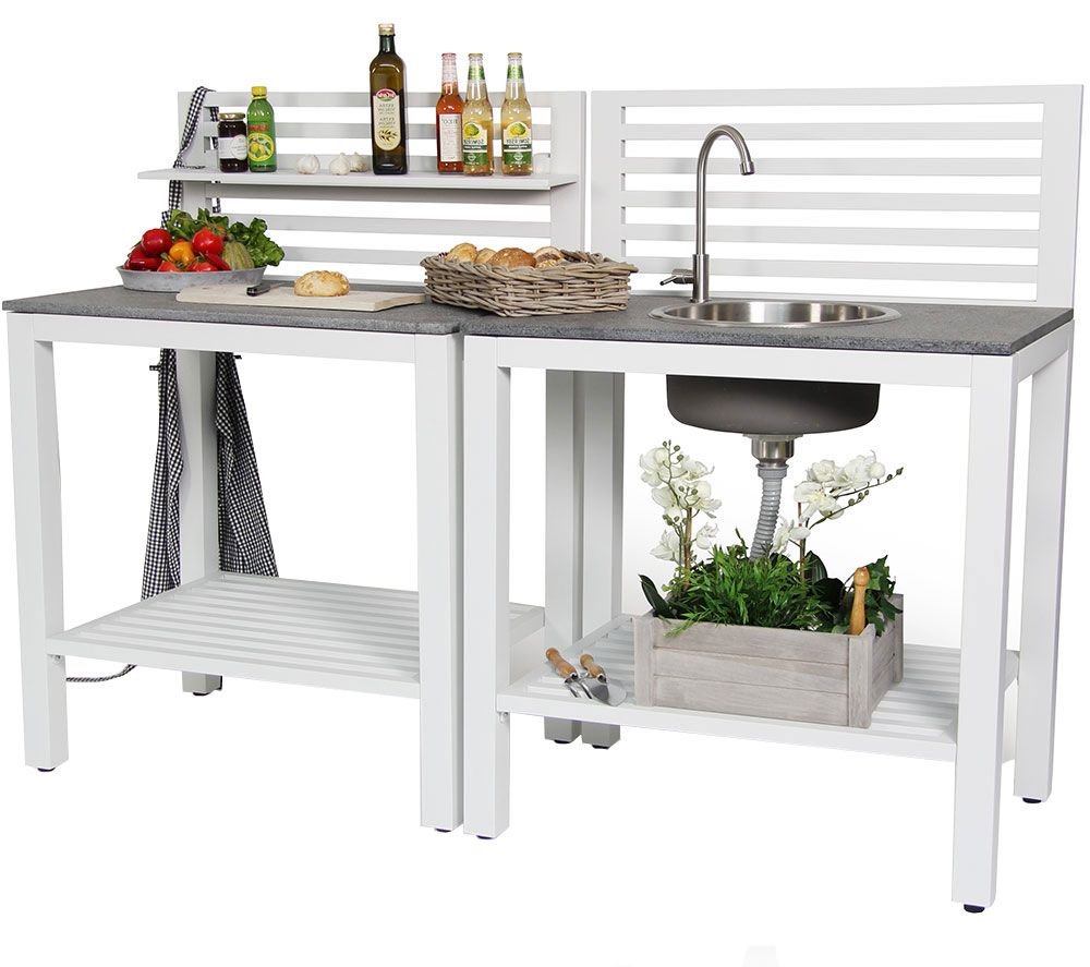 Bellac Außenküche weiß