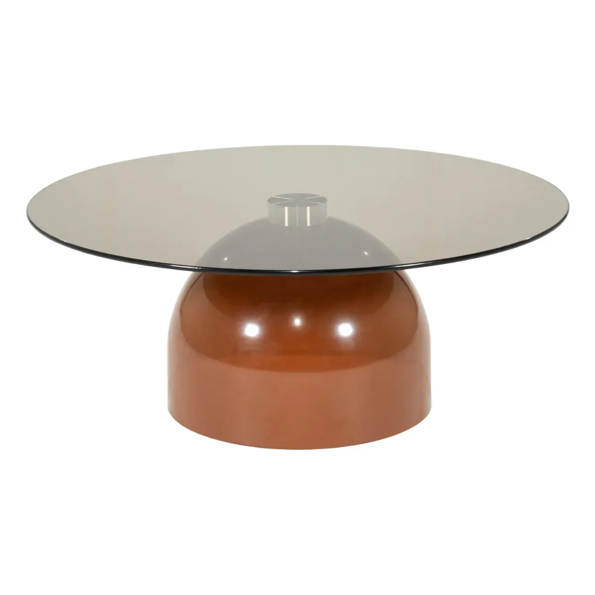 Irona large Couchtisch 80x80x33 cm Glas braun