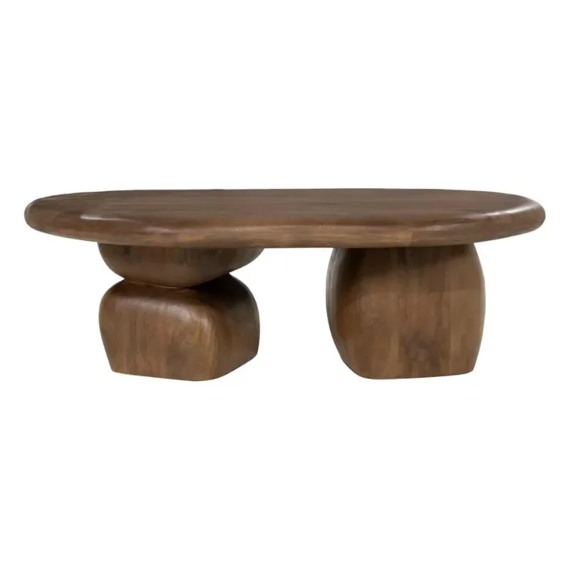 Sui Couchtisch 120x70x38 cm Mangoholz Braun