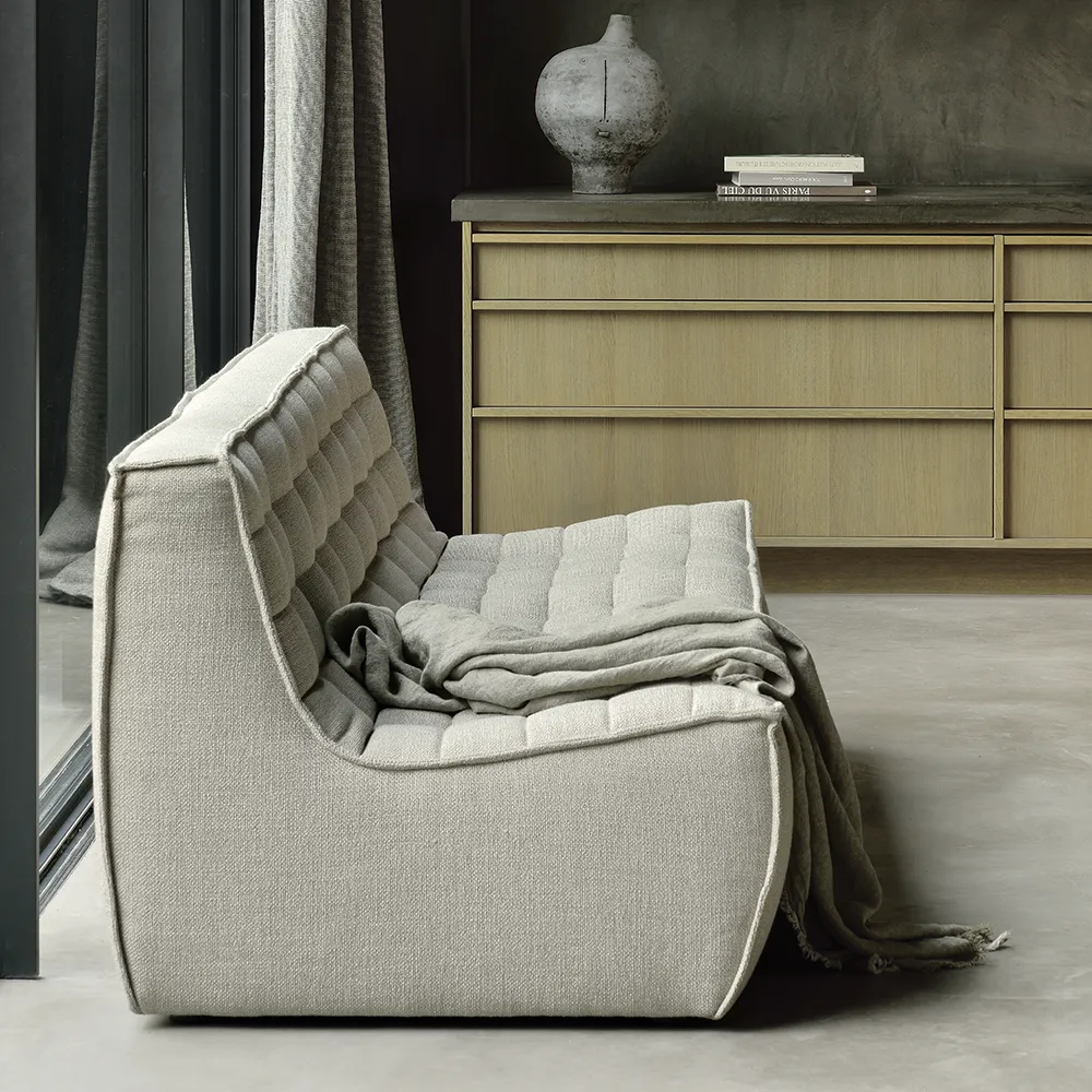 N701 3-Sitzer-Sofa Beige