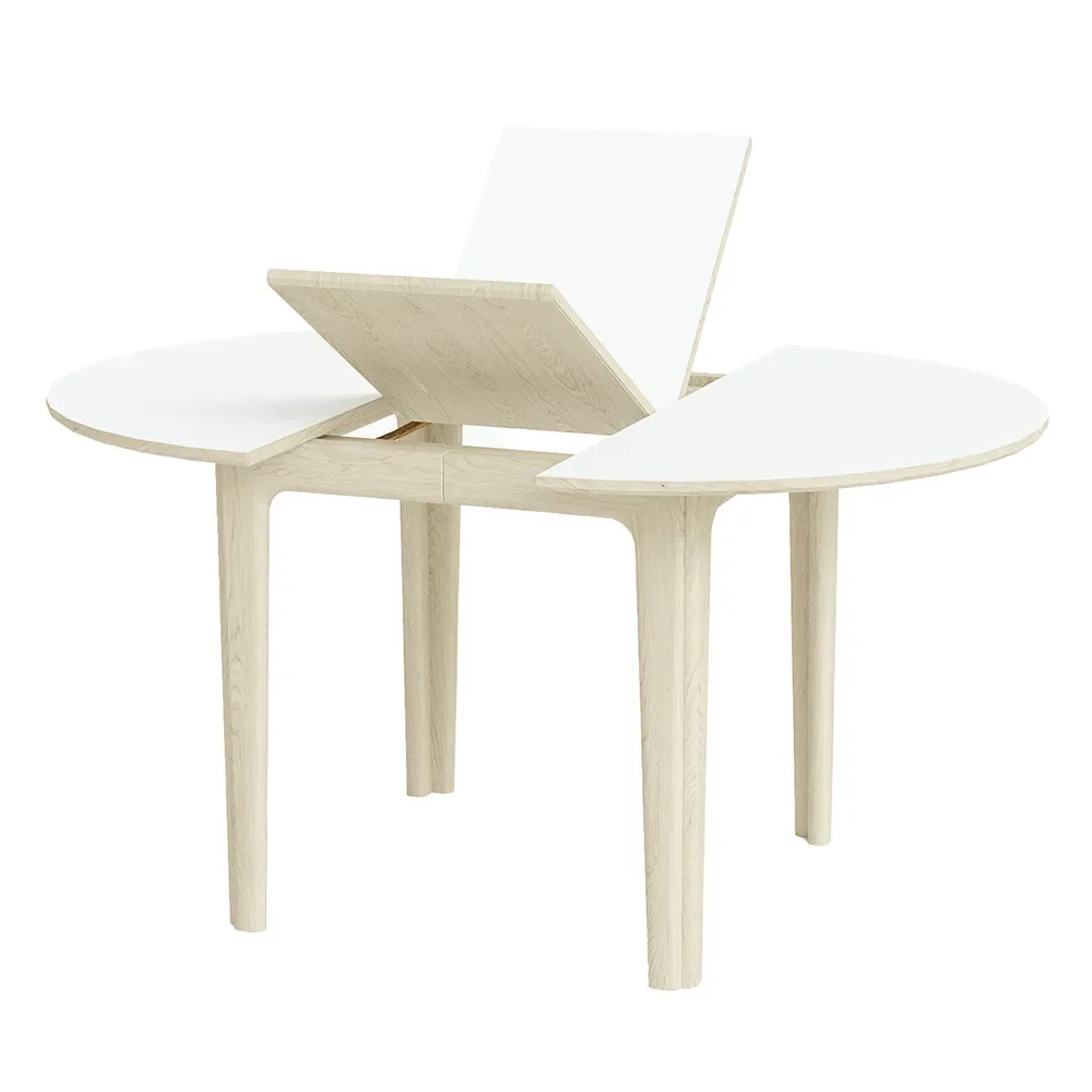 Sm111 Esstisch Eiche Weiß Geölt/Weiß Laminat