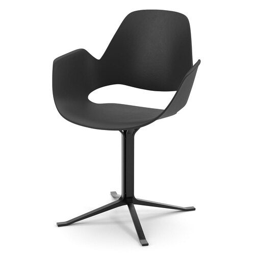Falk Stuhl schwarz Säule Beine