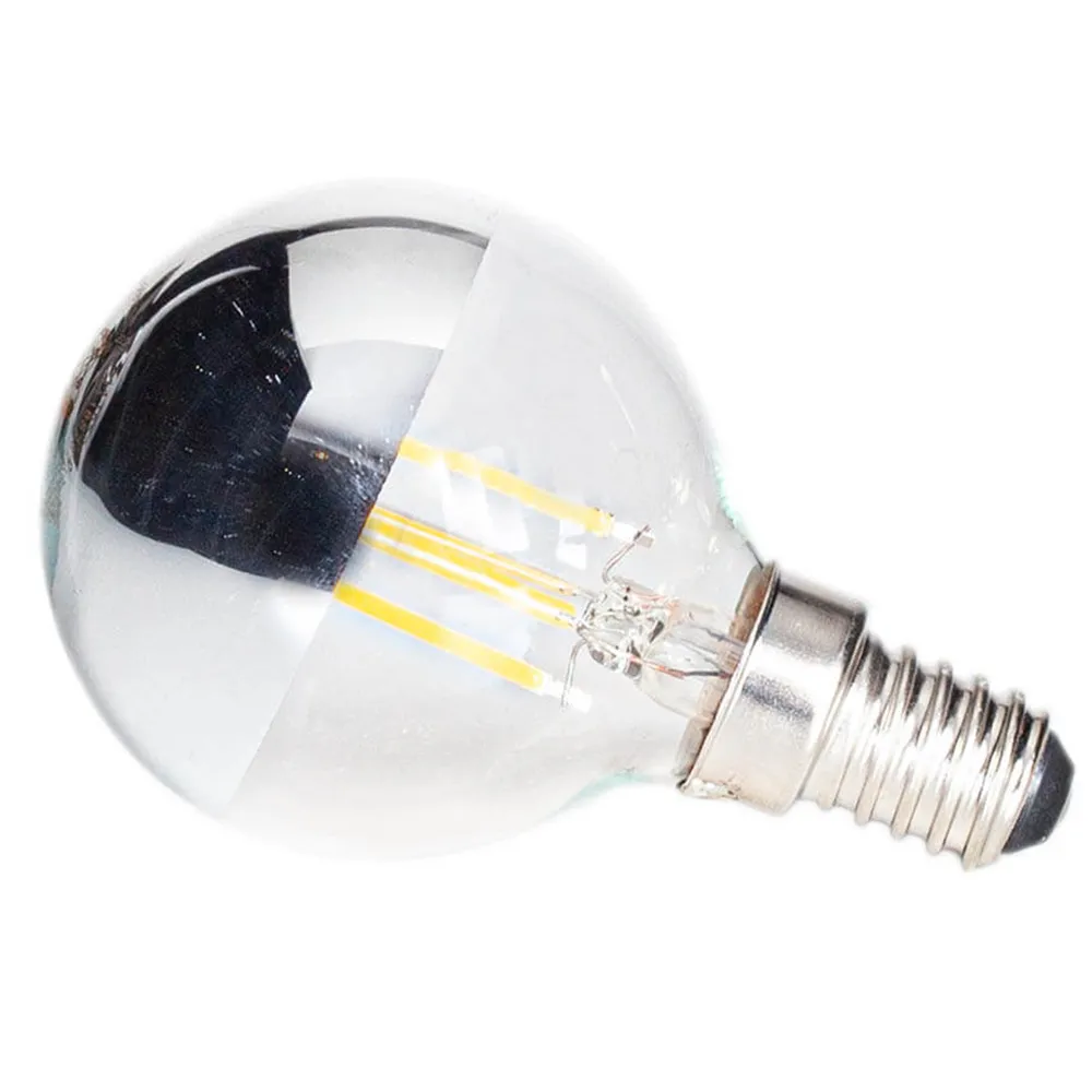 E14 4W 2700K dimmbar oben verspiegelte Glühbirne 