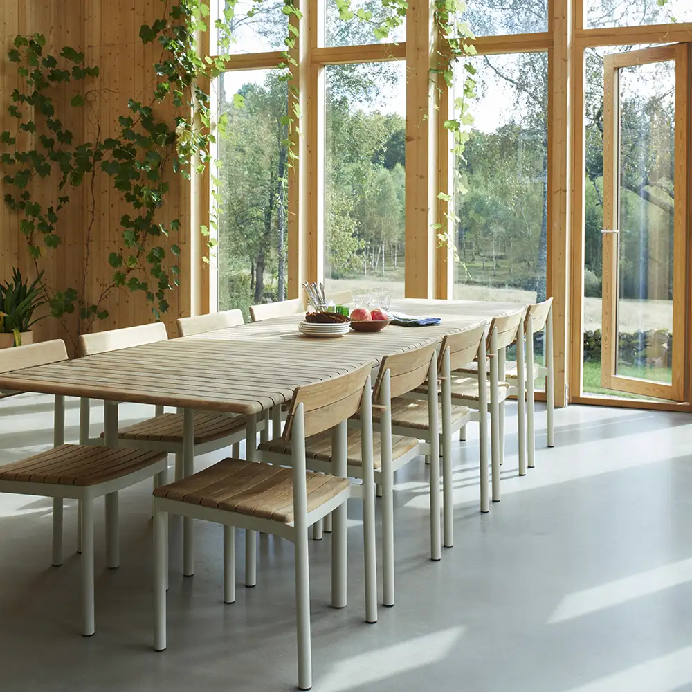 Pelagus Esstisch 214x90 Helles Elfenbein