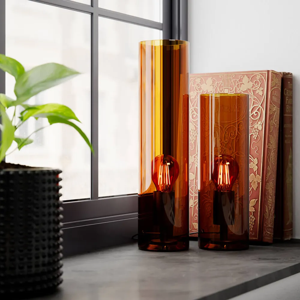 Flake Tischlampe 30cm Konjac