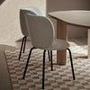 Handgewebter Wollteppich Check 140x200 cm Off-White