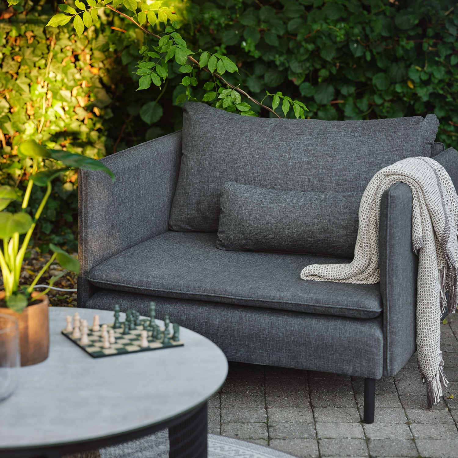 Callisto 1-Sitzer Sofa grau