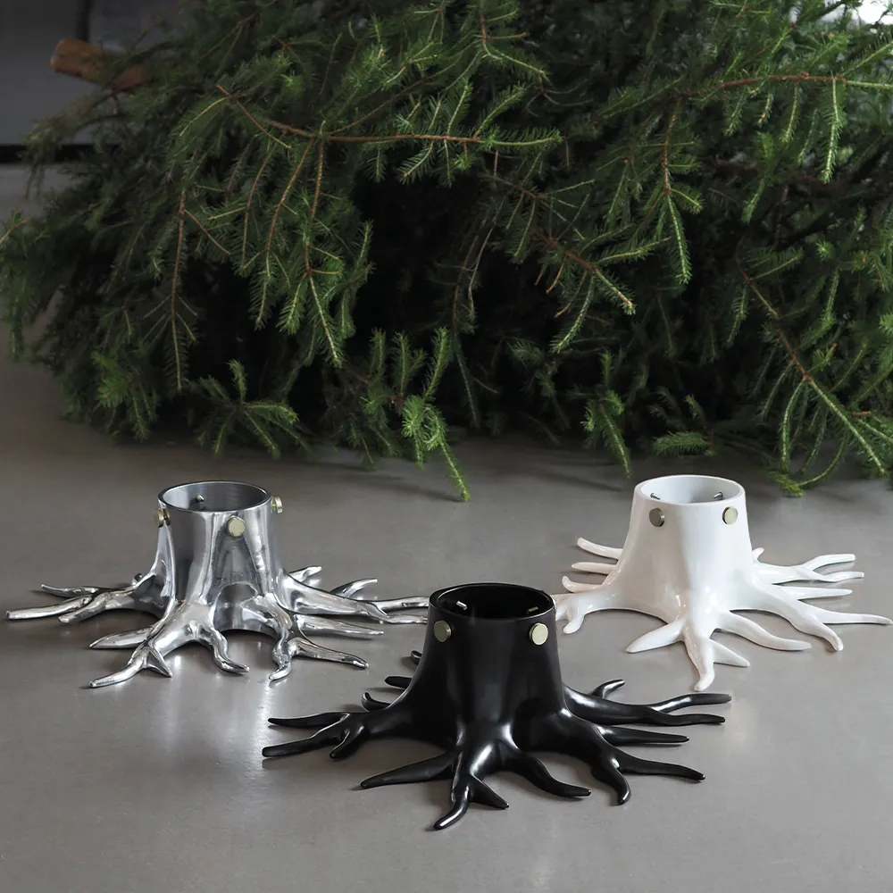 Weihnachtsbaumsockel Cremeweiß 