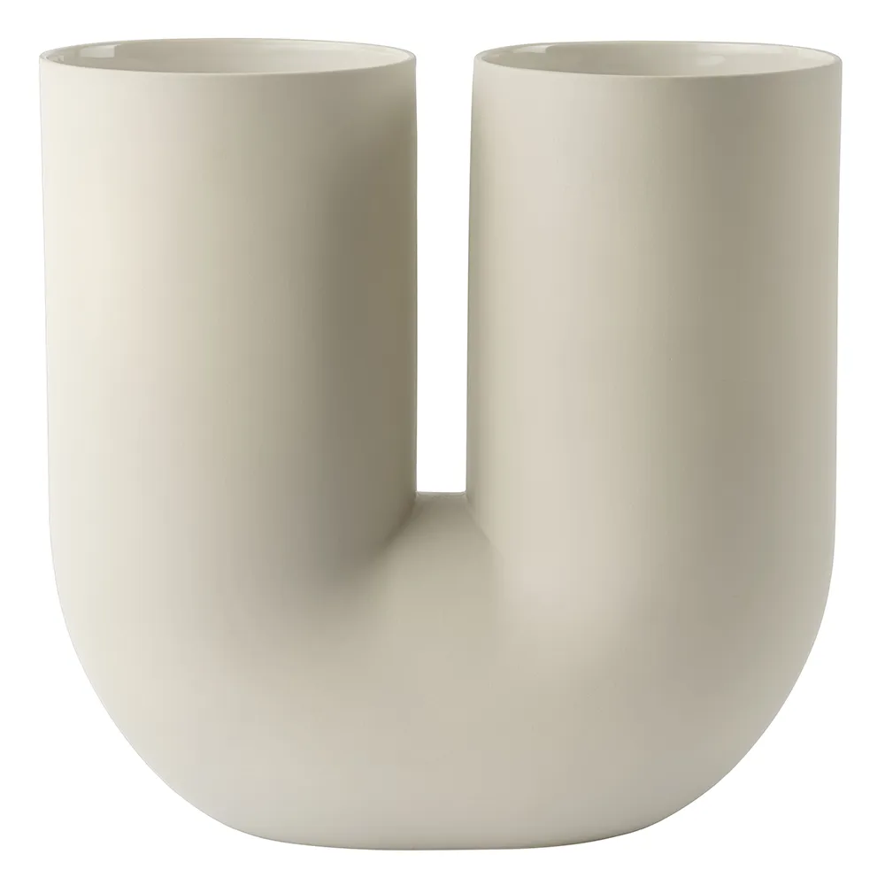  Kink Vase H: 26 cm - Sand