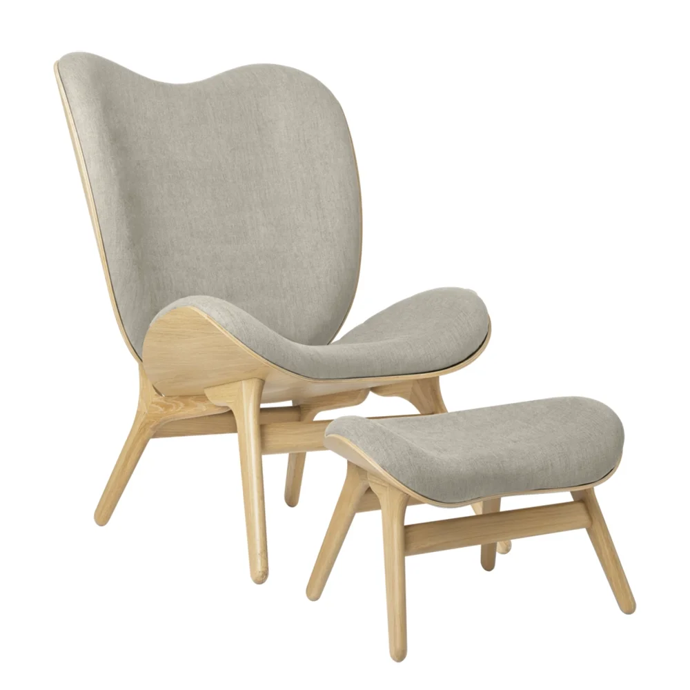 A Conversation Piece Ottoman Fußhocker Oak/White Sands