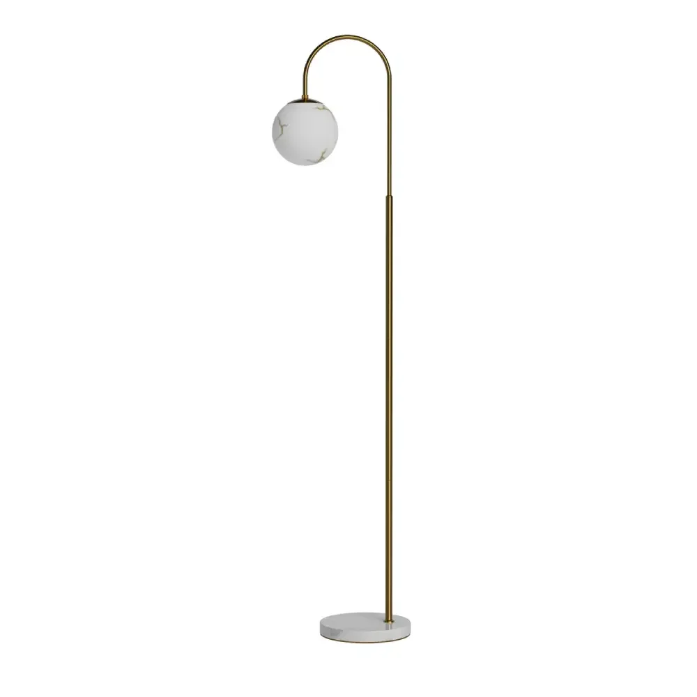 by Rydéns, Bellagio Stehleuchte H163cm Messing/Weiß