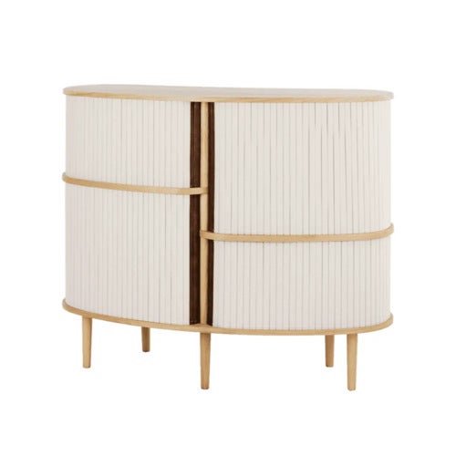 Audacious Highboard Schrank Eiche/White Sands