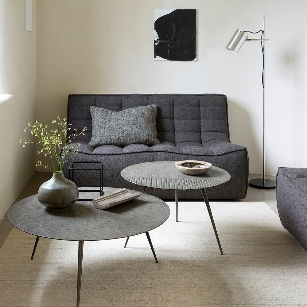N701 2-Sitzer-Sofa Dark Grey