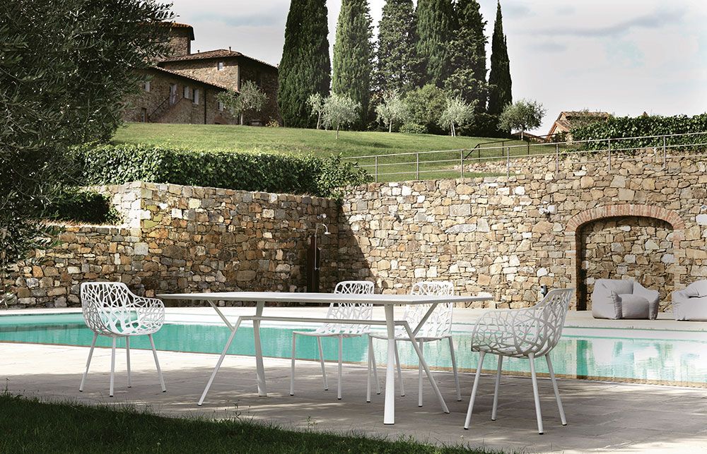 Forest Armlehnstuhl Metallic Grau