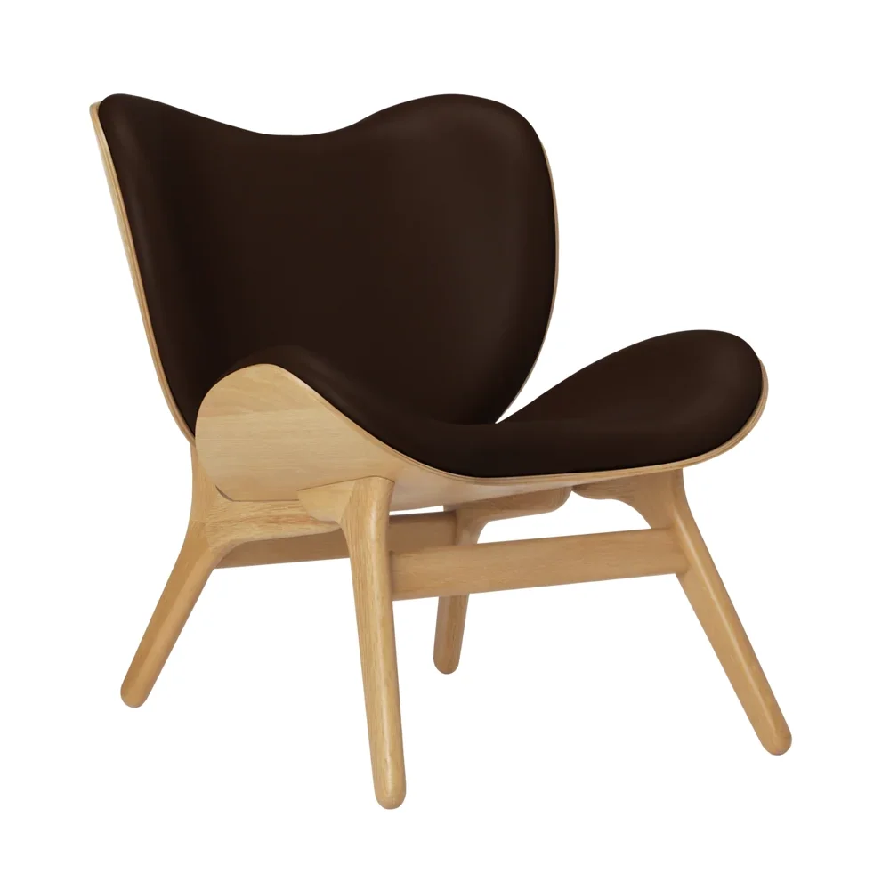 A Conversation Piece Loungesessel Oak/Hope Leather Brown