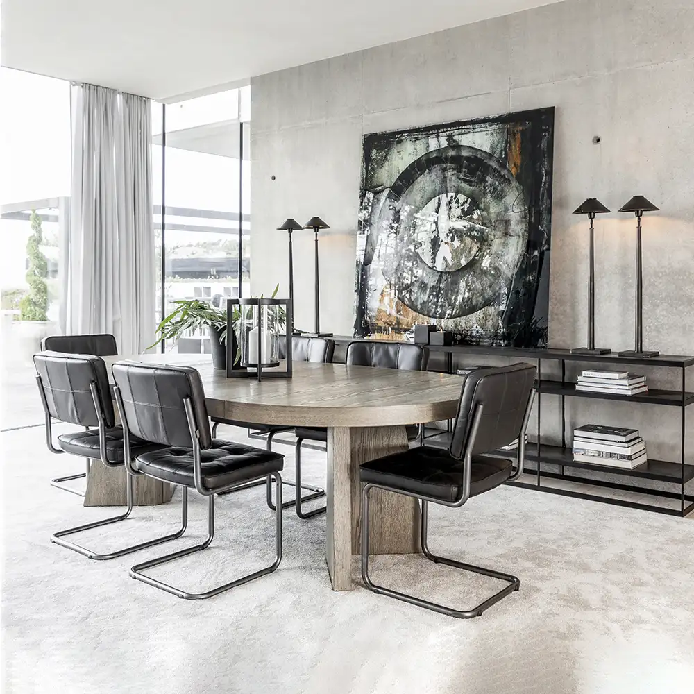 Caspian Esszimmerstuhl Leder Espresso