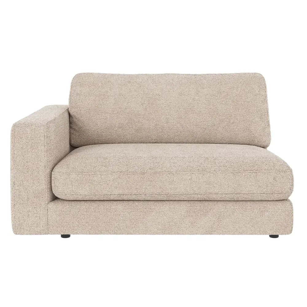 Duncan 1,5-Sitzer Armlehne links Stoff Robin hellgrau