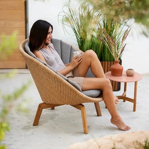 Peacock Lounge Sessel Natur/Taupe