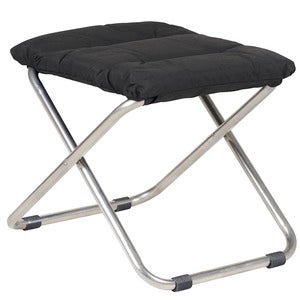 Chico soft Fußhocker schwarz Aluminium