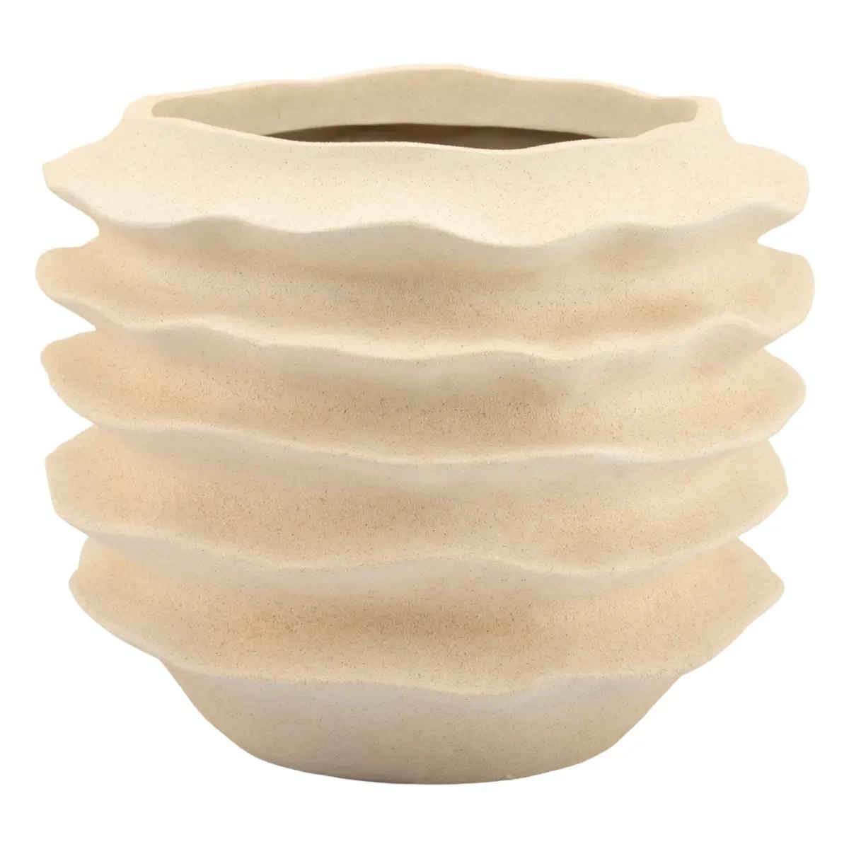 Riva large Blumentopf 53x53x45 cm Polyresin Weiß