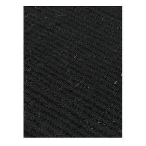 Block Handgewebter Teppich – Schwarz/Naturfarben