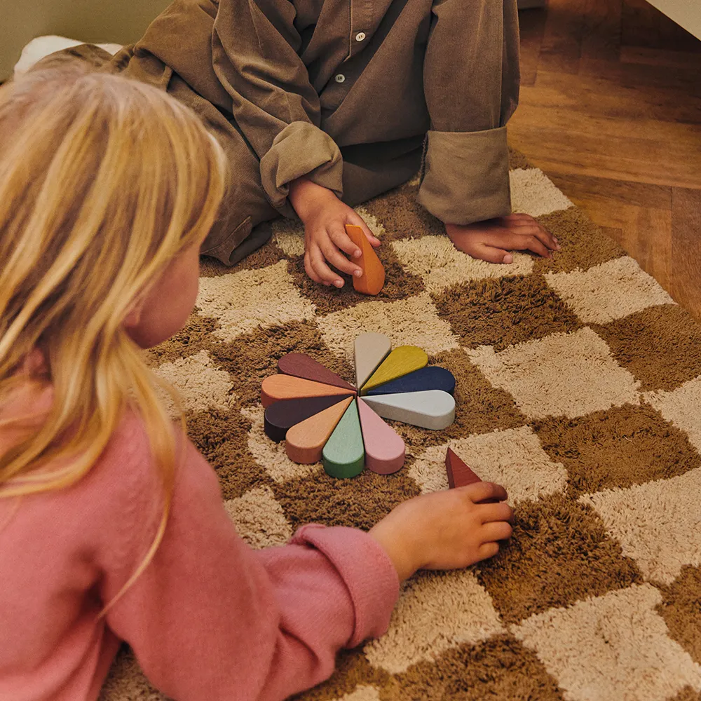 Waschbarer Teppich Mara Tan