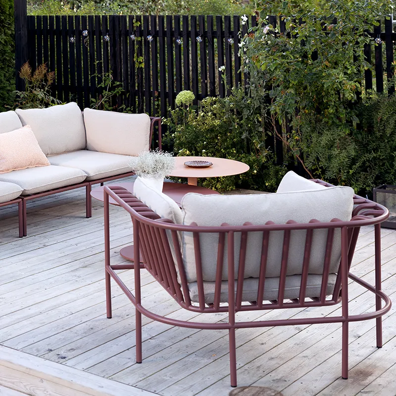 Collier sessel  Zin red / Teddy beige