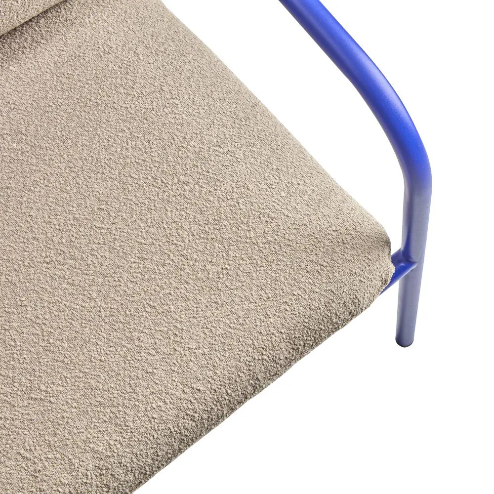 Bendt sofa Teddy Beige/Indigo Blue