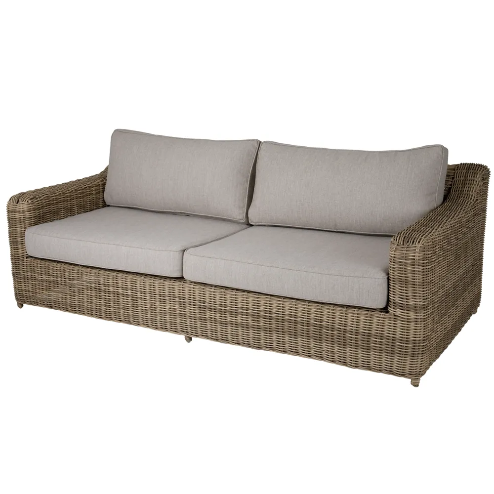 Glendon Sofa rustikal Rattan
