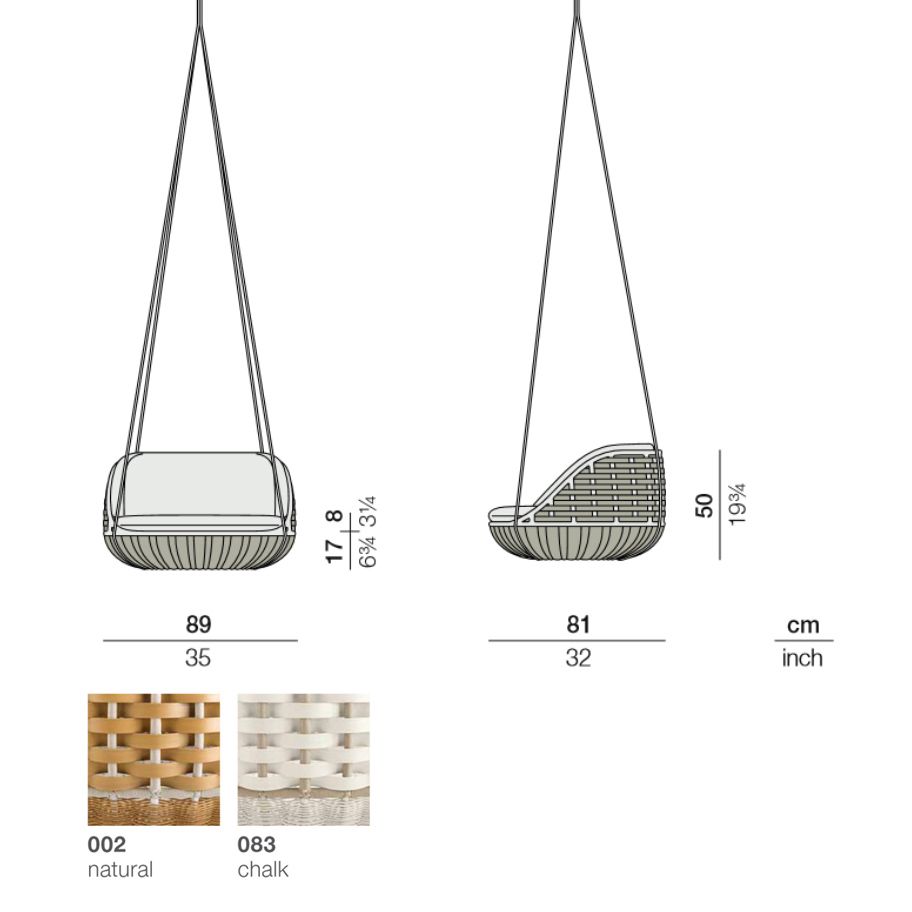 SwingMe Loungesessel, natur 