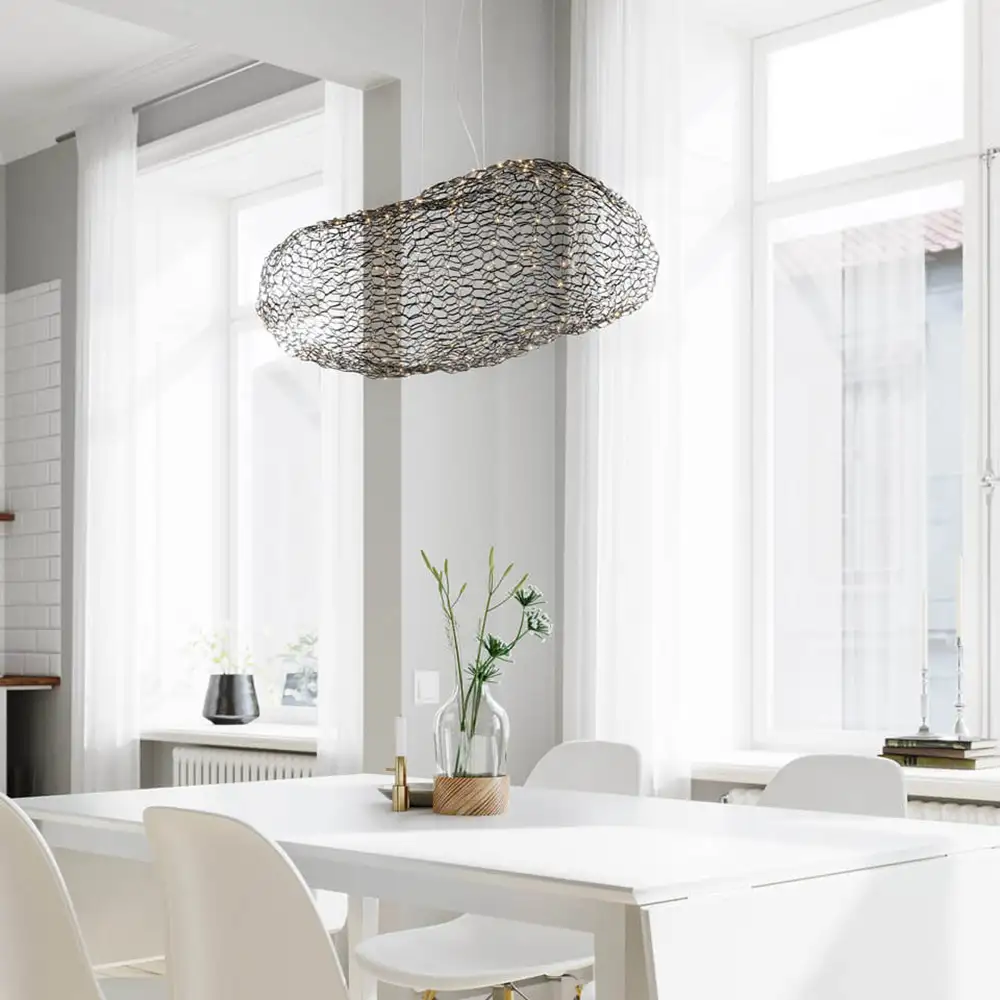 Hayden Deckenleuchte L76cm Schwarz matt