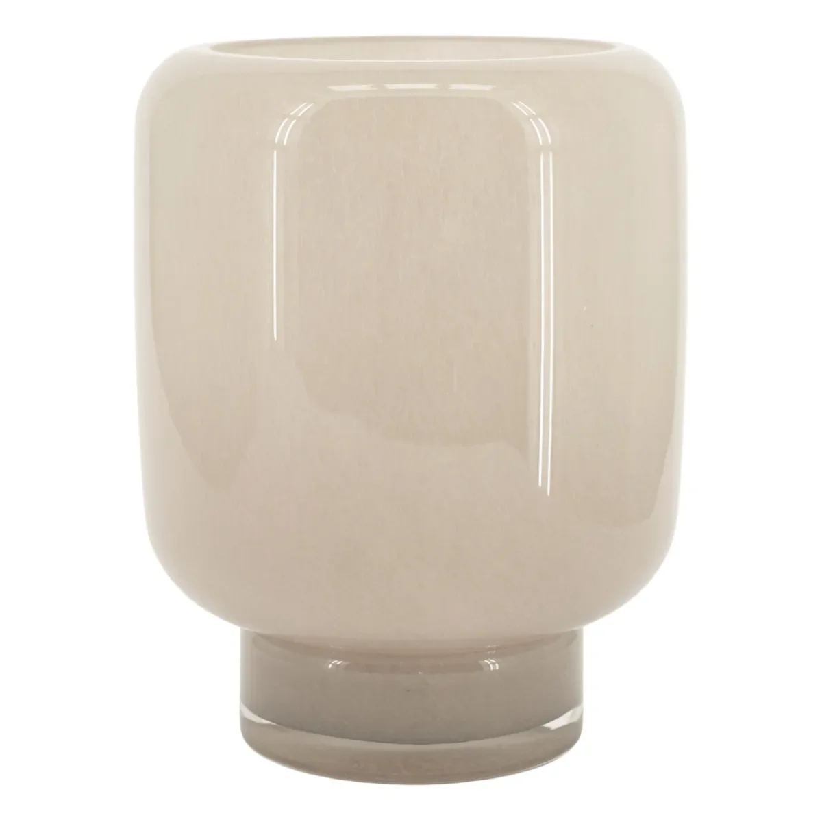 Solenne large 19,5x19,5x25 cm Glas taupe