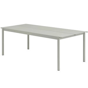 Linear Steel Esstisch 220x90 cm Grey