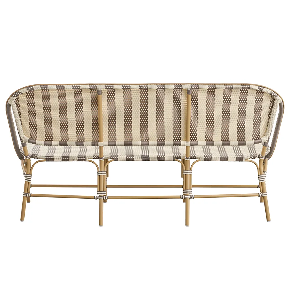  Sofie 3-Sitzer-Sofa weiß/cappucino