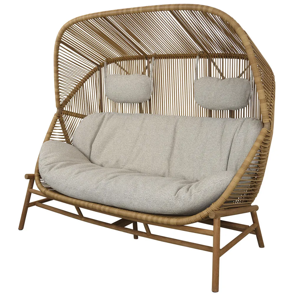Hive 2-sits Sofakissenset + Nackenkissen Desert sand Rise
