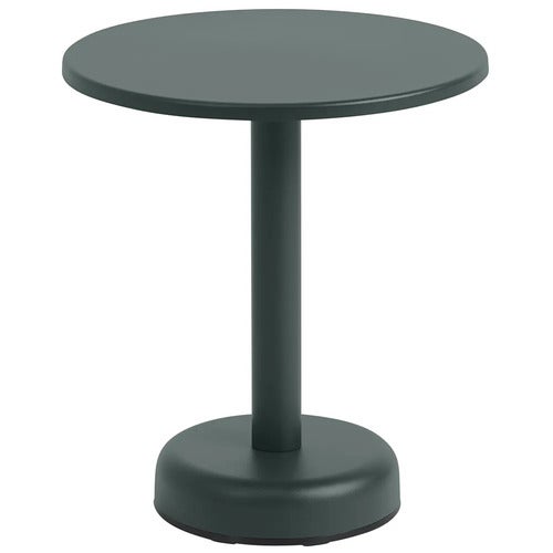 Linear Steel Couchtisch Ø42 cm Dark Green